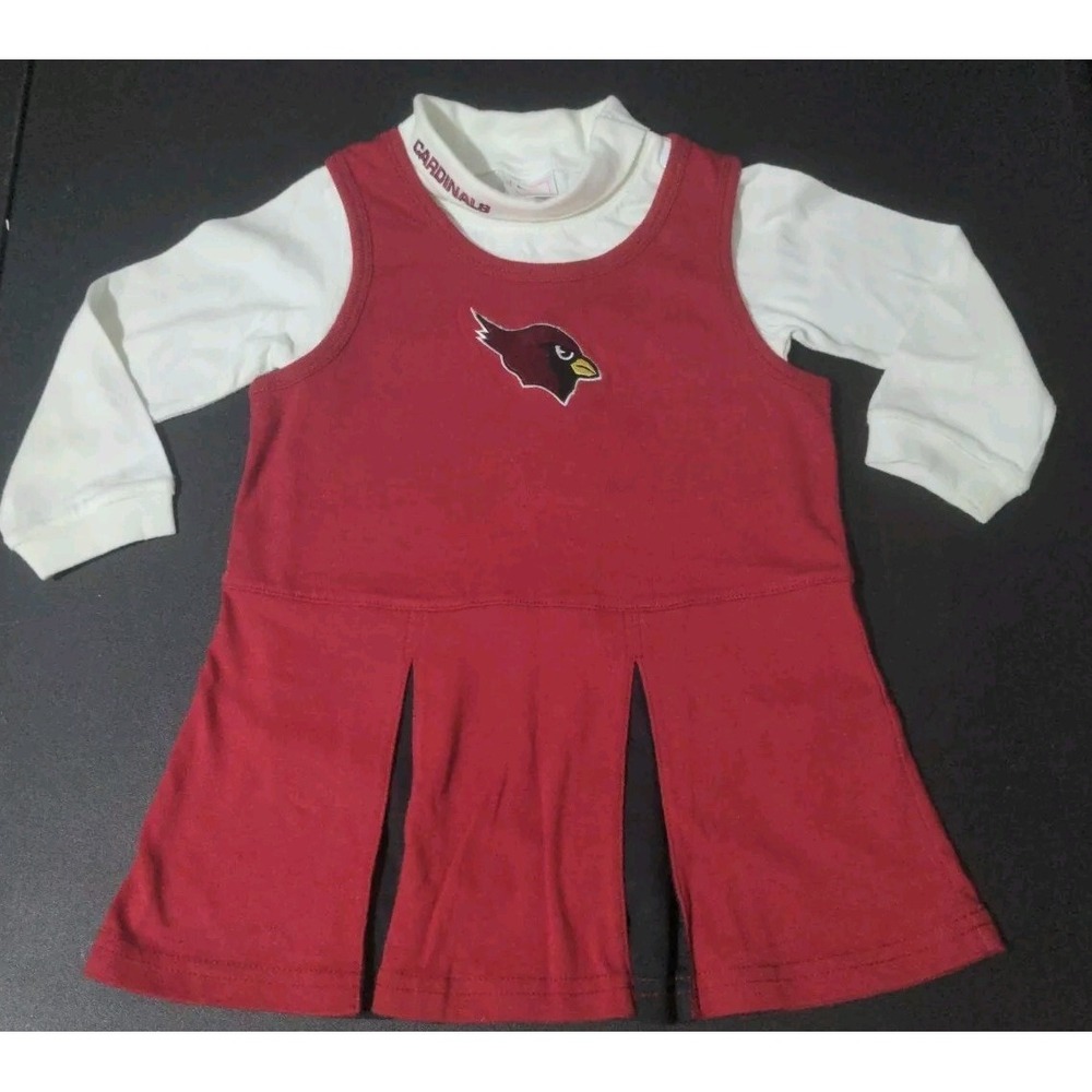 NFL Baby Girl Arizona Cardinals Cheer 2 Piece Jumper. Size 24 Months NWOT